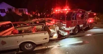 Stolen fire truck leaves a trail of wrecked vehicles in Washington state