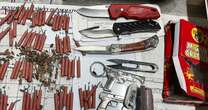 TSA finds 'surprising number of prohibited items' in woman's bag, including 82 fireworks, 3 knives