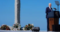 Biden makes the case to fight extremists by invoking war waged on D-Day