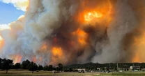 A thunderstorm over New Mexico wildfire could bring some relief 