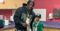 Eagles star A.J. Brown visits 10-year-old who shielded sister in Philadelphia plane crash