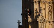 A man with a Palestinian flag climbed London’s Big Ben tower and refused to come down 