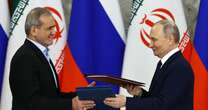 Russia and Iran sign a partnership treaty to deepen their ties in the face of Western sanctions