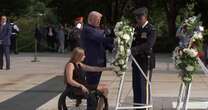 Trump lays wreath at Arlington National Cemetery for victims of Kabul airport attack