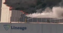 Shelter-in-place order issued in Los Angeles over massive commercial building fire