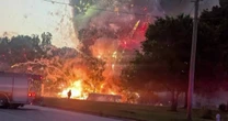 Oklahoma fireworks stand erupts in flames in latest case of accidental pyrotechnics
