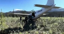 Plane’s emergency crash landing caught on camera