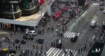Times Square shooting sends people running just hours after celebratory Knicks parade