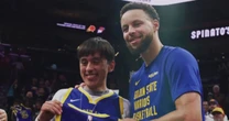 Arizona student meets idol Steph Curry after he sinks buzzer-beater