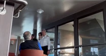 Video shows captain reporting first death on cruise ship affected by hantavirus