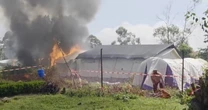 Ebola treatment center set alight in Congo