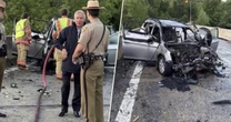 Tom Costello explains how he pulled a person out of a burning car in Maryland