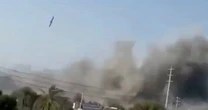 Video appears to show a missile strike near an Iranian school