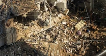 Building damaged after Iranian missile attack on Israel