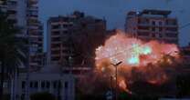 Video shows the moment an Israeli strike destroys a Beirut building