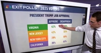 Breaking down Trump's job approval percentage by state in first exit polls