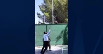 Syrian president plays basketball with military personnel during U.S. trip