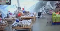 Watch: Roof of BJ's Wholesale Club collapses amid rainstorm in New Jersey