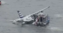 ‘Mayday, mayday, mayday’: Seaplane makes hard landing in East River, injuring two