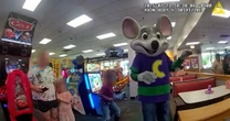 Watch police arrest man dressed as Chuck E. Cheese at kids restaurant