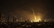 Watch: Iranian missiles are intercepted above Tel Aviv