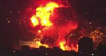 Large bomb blasts light up the skies over Beirut