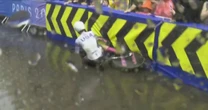 U.S. road cyclist Chloe Dygert falls during race