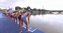 Women’s triathlon hit the Seine after it’s declared safe for swimming