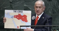 Netanyahu checks off countries on Middle East map with enemies Israel has targeted