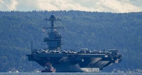 USS Ford takes part in NATO show of force in North Sea