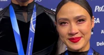 Madison Chock on emotions after ice dance performance
