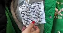 Eagles fan finds team jacket with secret message inside