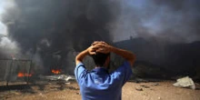 Israel continues to pound Gaza day after dozens of Palestinians killed