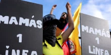Mothers in Colombia attend protests to protect youth from alleged police violence