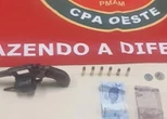 Com farda de gari, homem é preso com arma de fogo em Manaus
