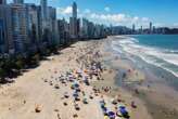 Qualidade de Ã¡gua em praia alargada de BalneÃ¡rio CamboriÃº Ã© ruim ou pÃ©ssima