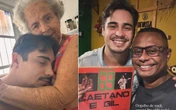 Família, amigos e Fonte Nova: ex-ator da Globo curte dias de folga em Salvador