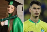 Namorada de Gabriel Martinelli recusa rótulo de 'WAG' após se formar: 'Me chame de médica'