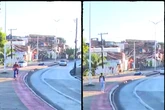 Motorista atropela ciclista, bate em poste e capota carro em avenida de Salvador