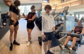 Carla Perez treina com o filho fisiculturista e ganha elogio