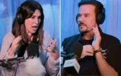 Fernanda Paes Leme fica vermelha após Paulo Vilhena falar de perda de virgindade: 'Momento da revanche'