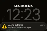 Secretaria descobre origem de alertas falsos da Defesa Civil