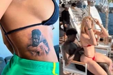 Influenciadora faz tatuagem do rosto de Vini Jr e é atacada nas redes sociais