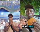 Nigeriano se emociona ao comer acarajé em Salvador e reconhecer sabor do akará, típico do seu país