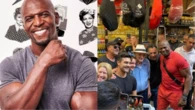 Terry Crews come sanduíche de mortadela em visita ao Mercadão de SP: 'Quero voltar sempre!'