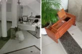 Ladrão invade paróquia em Salvador e arromba cofre com doações; veja fotos