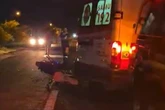 Motociclista fica gravemente ferido e sofre amputação da perna após acidente na BR-324