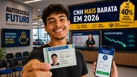 CNH mais barata em 2026: veja o que mudou e o que você ainda precisa pagar para tirar a carteira