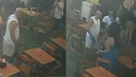 Policial militar aponta arma contra clientes durante briga em bar de Salvador; veja