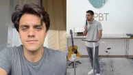 Felipe Simas emociona fiéis ao pregar em igreja evangélica: 'Cristo exige sacrifício'
